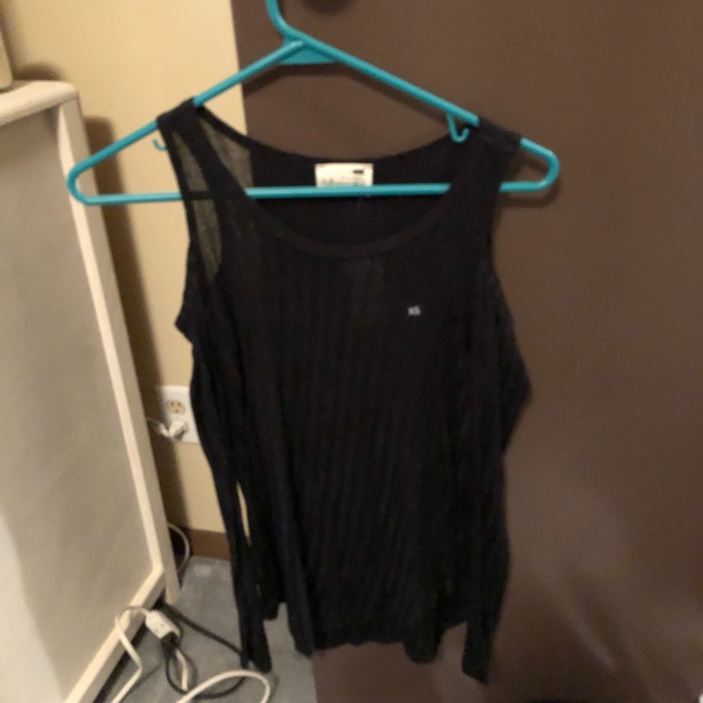 Cold shoulder sweater